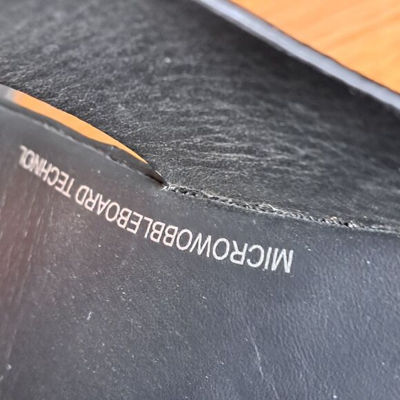 FitFlop Women’s 9 US 41 EU Shuv Adjustable Leather Toe-Post Wedge Sandals Black - Picture 11 of 12